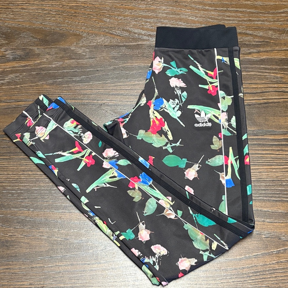 Adidas Women's Black Floral Leggings
